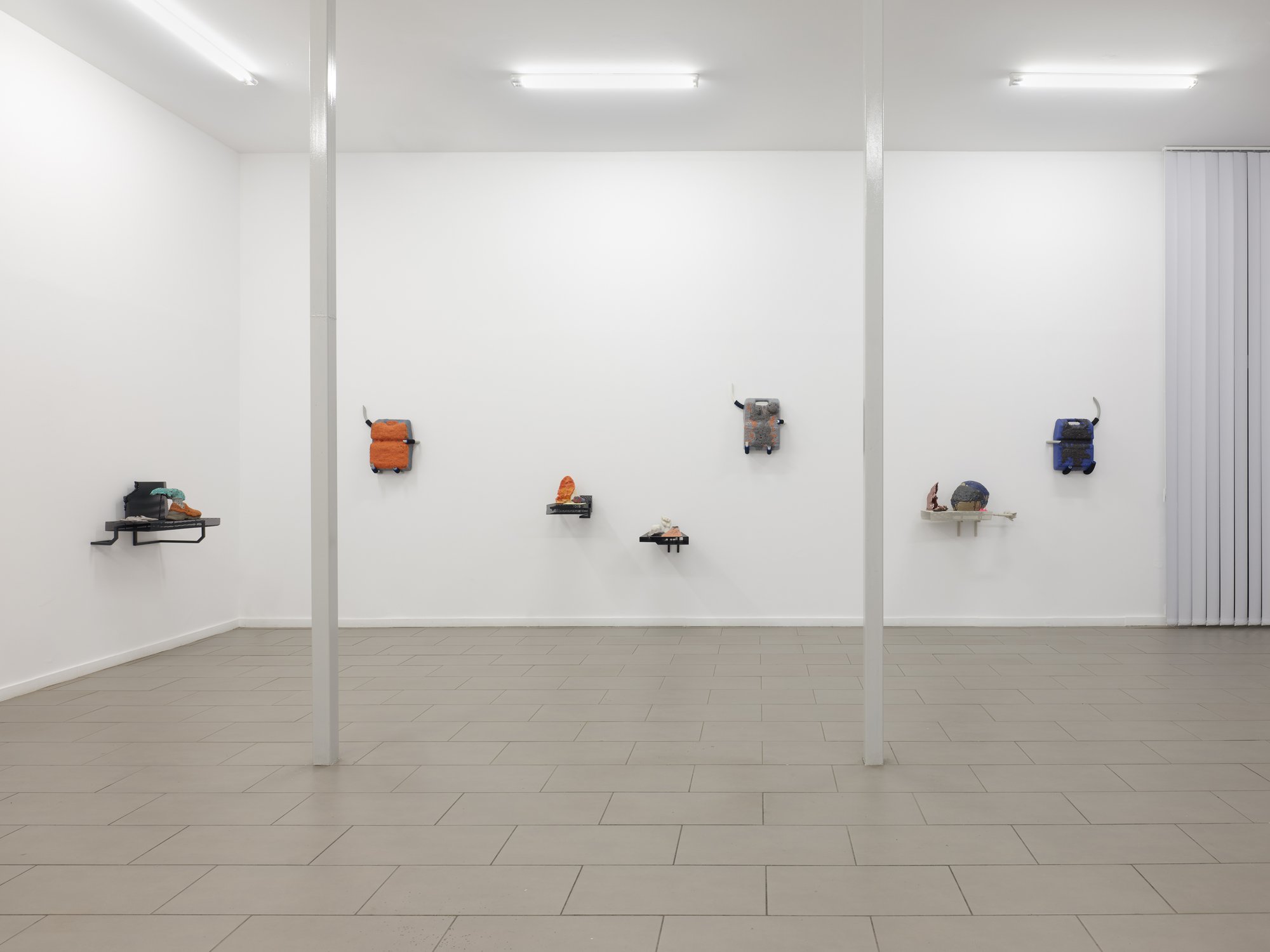 Emre Hüner, Installation view, Substrata Styrene, Sylvia Kouvali, Piraeus, 2024.