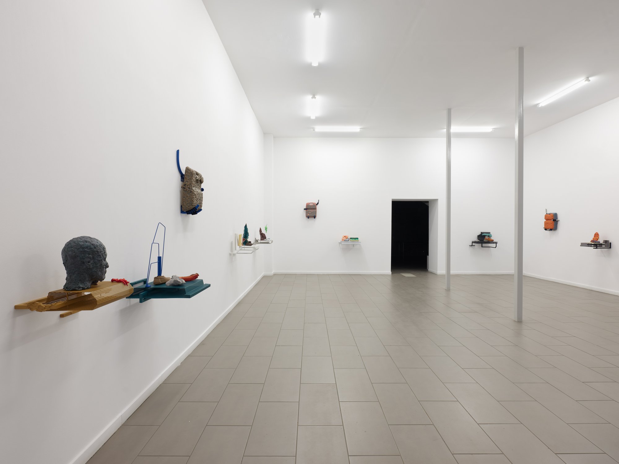 Emre Hüner, Installation view, Substrata Styrene, Sylvia Kouvali, Piraeus, 2024.