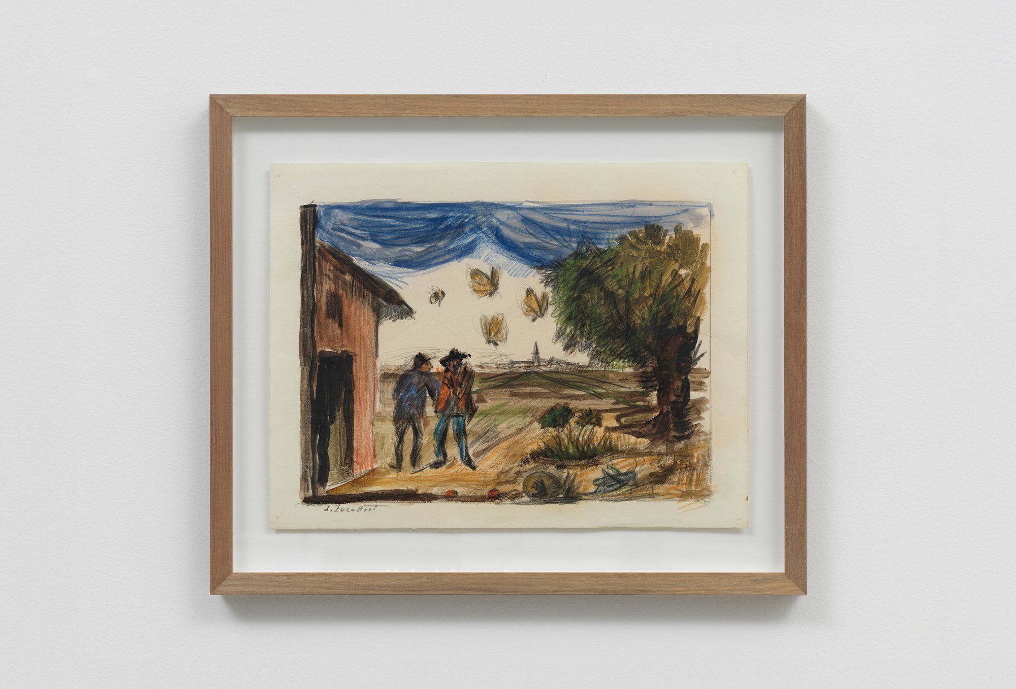 Luigi Zuccheri, Senza titolo, 1960/1965, Mixed media on paper, 45.5 x 54 cm, 17 7/8 x 21 1/4 in