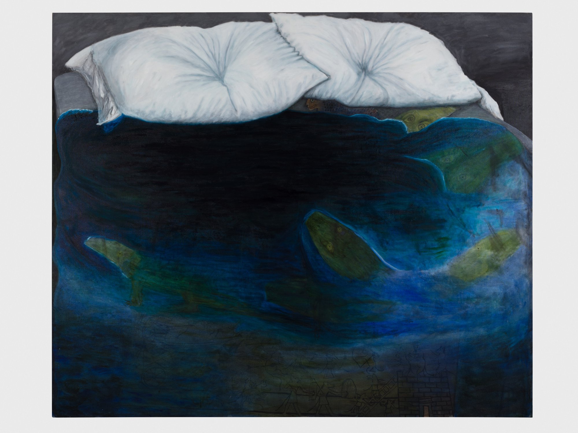 Leidy Churchman, King Size, oil on linen, 259 x 218.5 cm (102 x 86 in), 2018