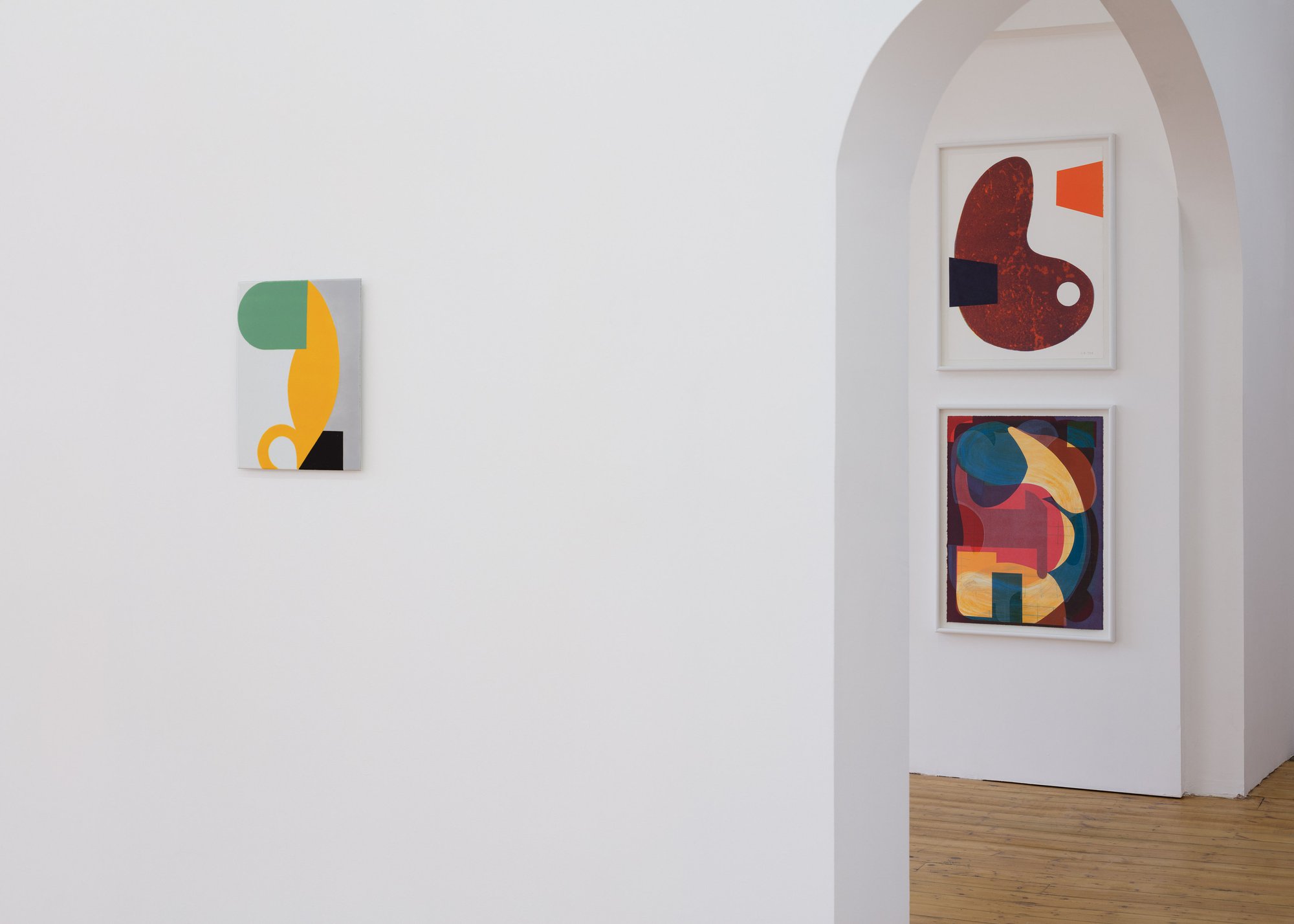 Installation view, Ulrike Müller, The Walls Do Not Fall, Rodeo, London, 2019