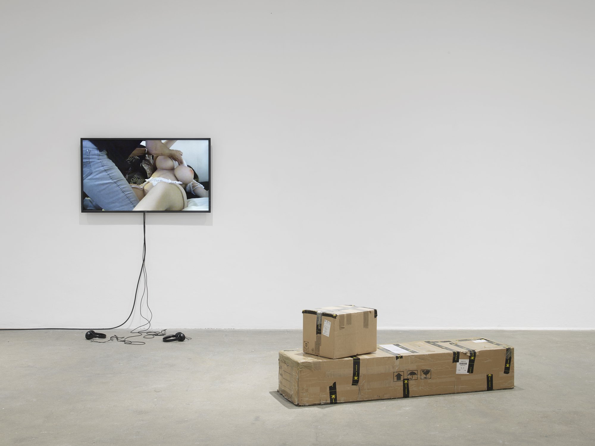 Installation view, Sidsel Meineche Hansen, Welcome to End-Used City, Chisenhale Gallery, London, 2019