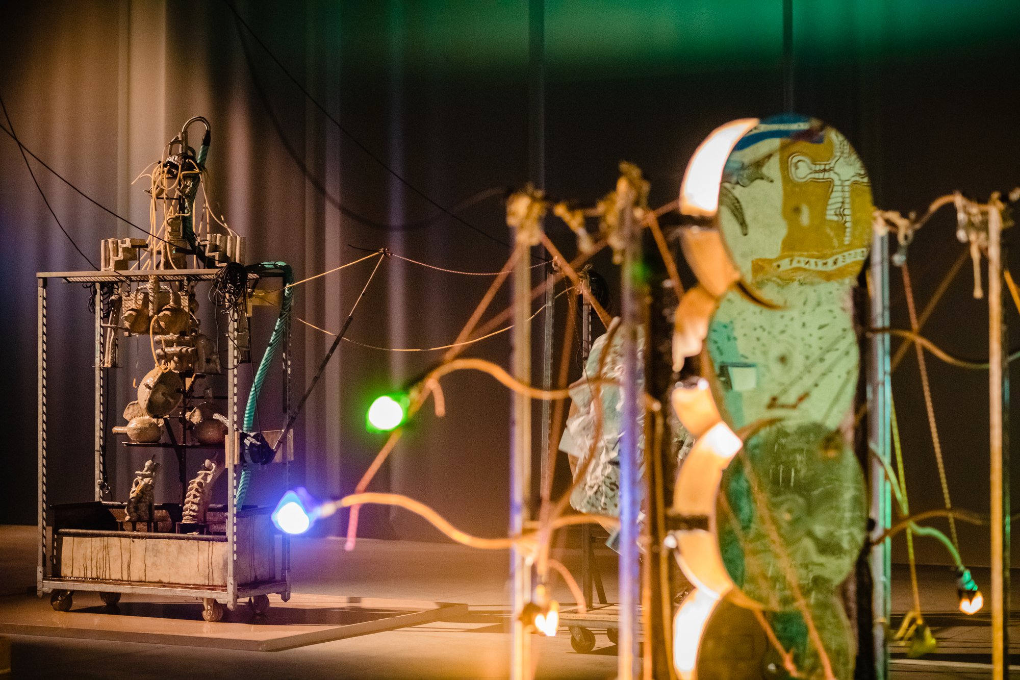 Tamara Henderson, Installation view, Womb Life, Biennale de l&#x27;Ιmage en Mouvement 2018, Centre d’Art Contemporain Genève, Geneva, 2018