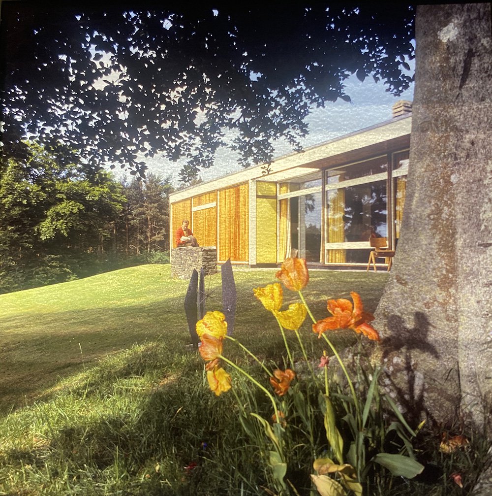 Bernat Klein outside High Sunderland House, Selkirk. Courtesy of Shelley Klein