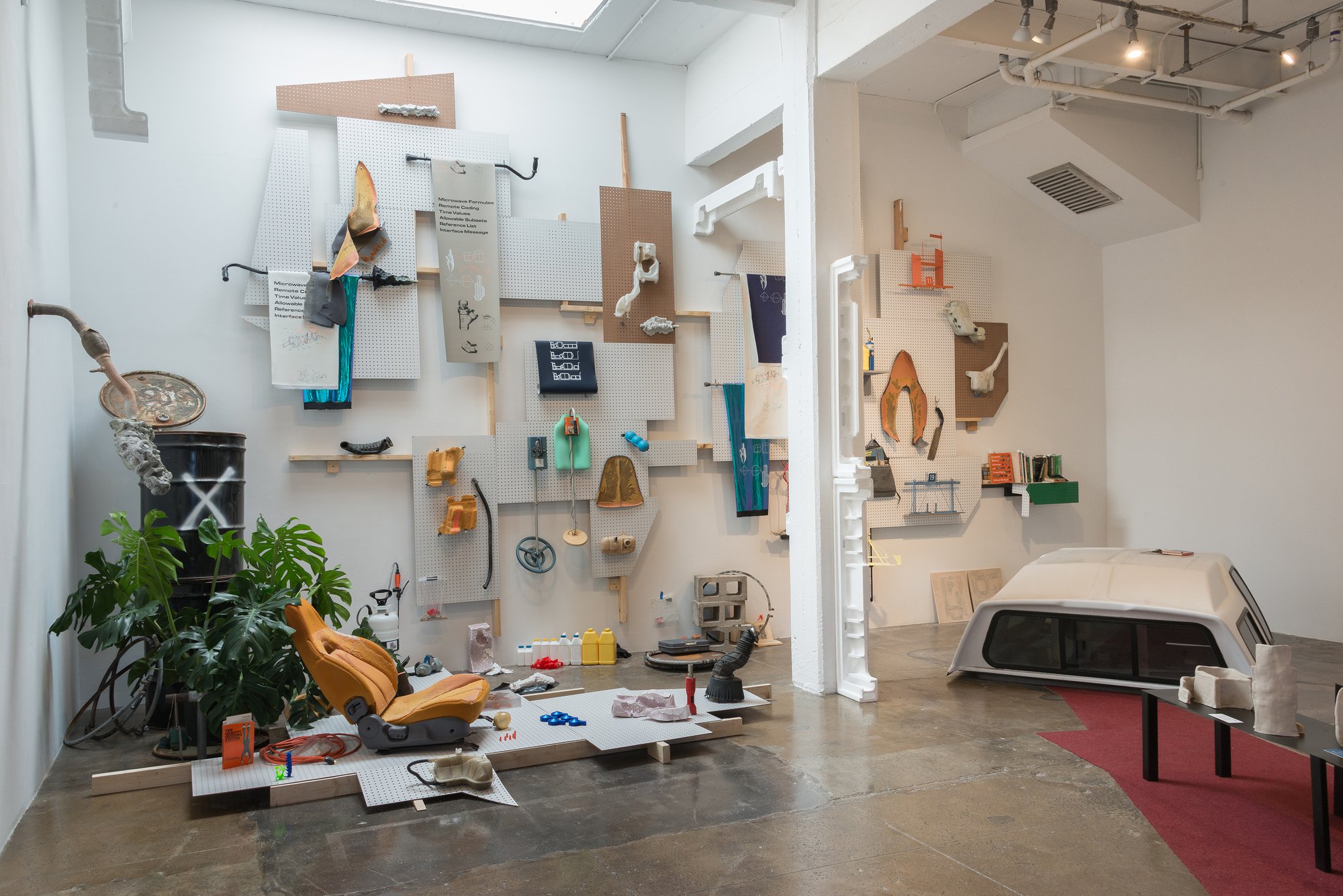 Installation view, Emre Hüner, a Model is not a Map a Home is not a House, Artpace, San Antonio, 2019