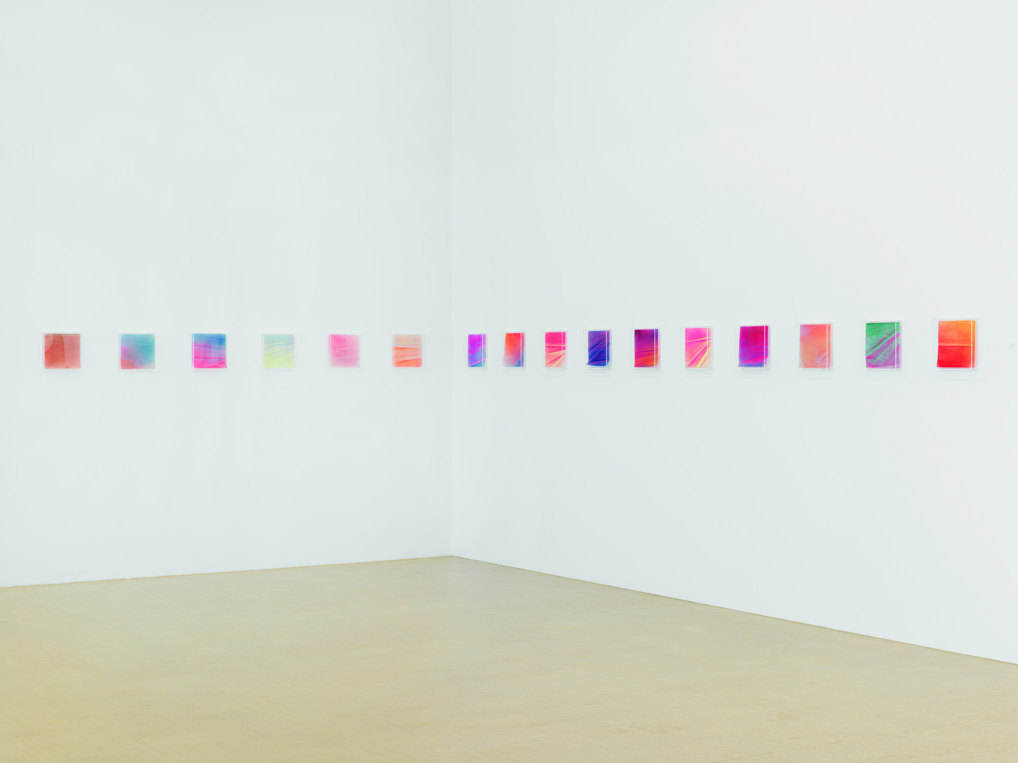 Eftihis Patsourakis, Curtain Series. Installation view, Une Idee, Une Forme, Un Etre-Poesie/Politique du corporel, Migros Museum, Zürich, 2010