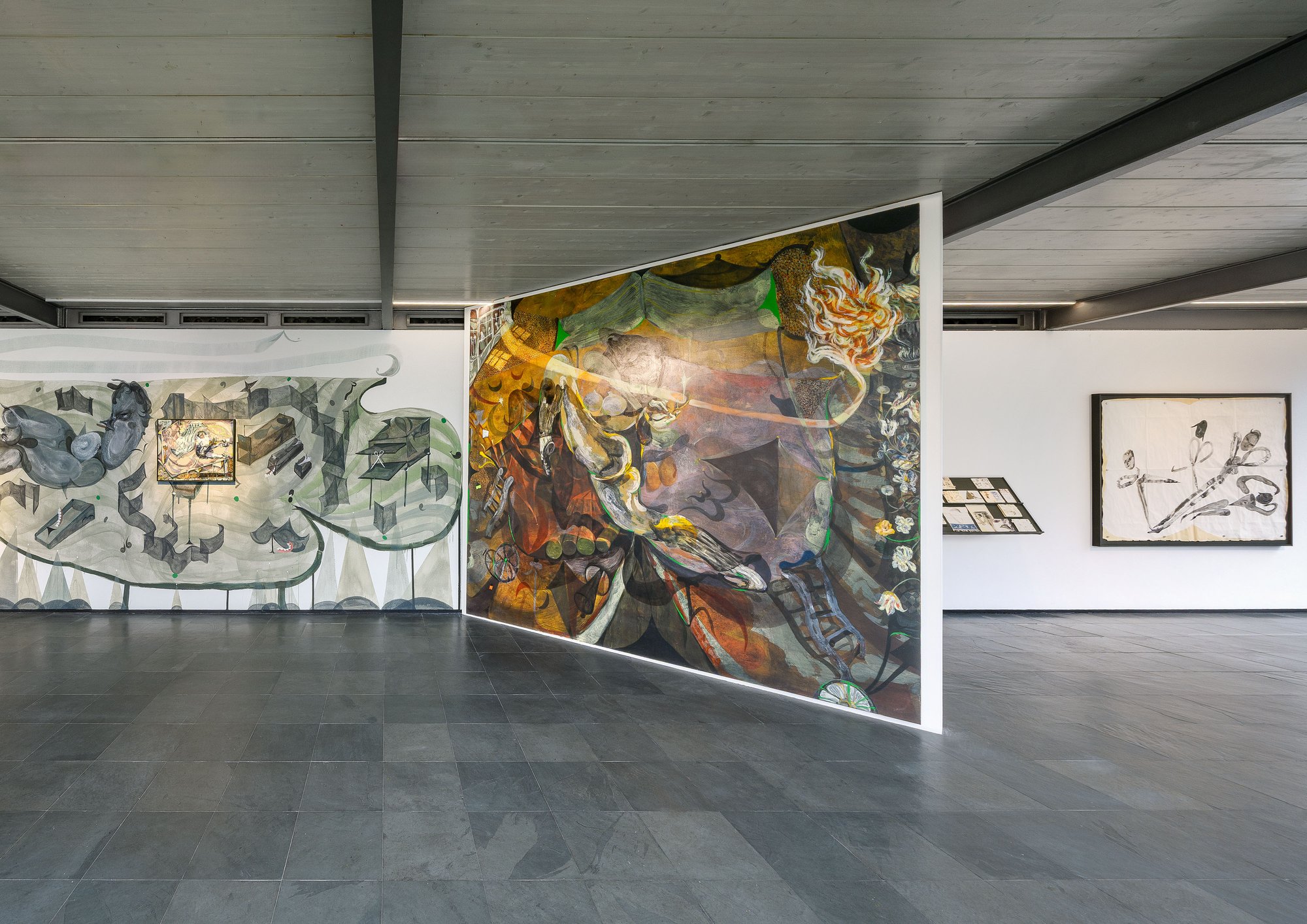 Installation view, Guglielmo Castelli, Sweet Baby Motel, Kunsthalle Wien, 2026