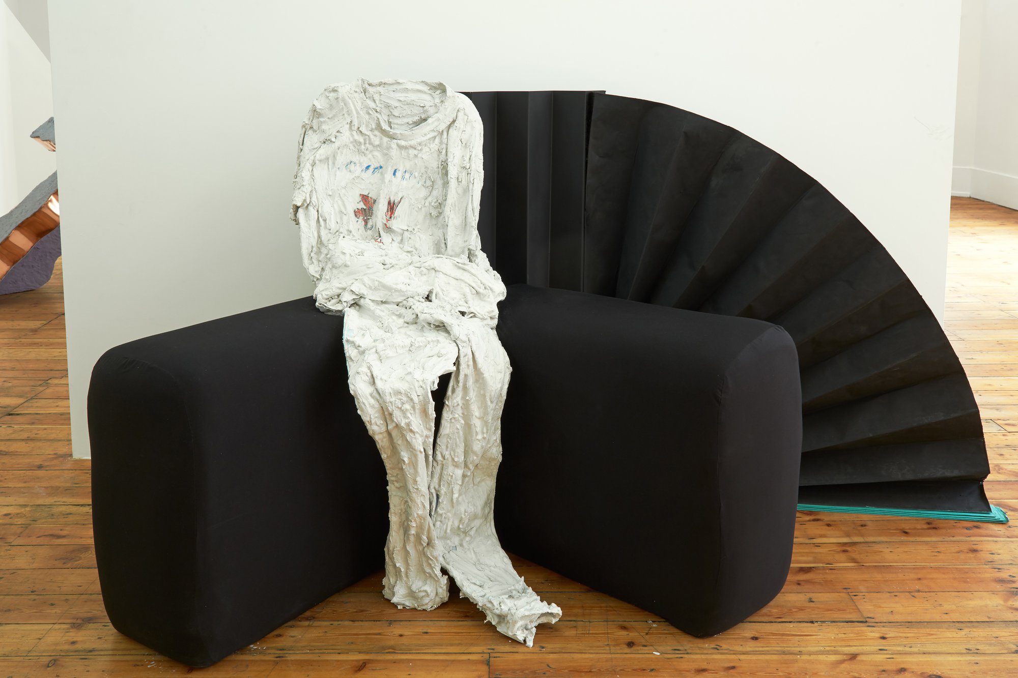 Tamara Henderson, Prumelan 46 (Utrecht), steel, paper, paint, upholstery, wood, 2011