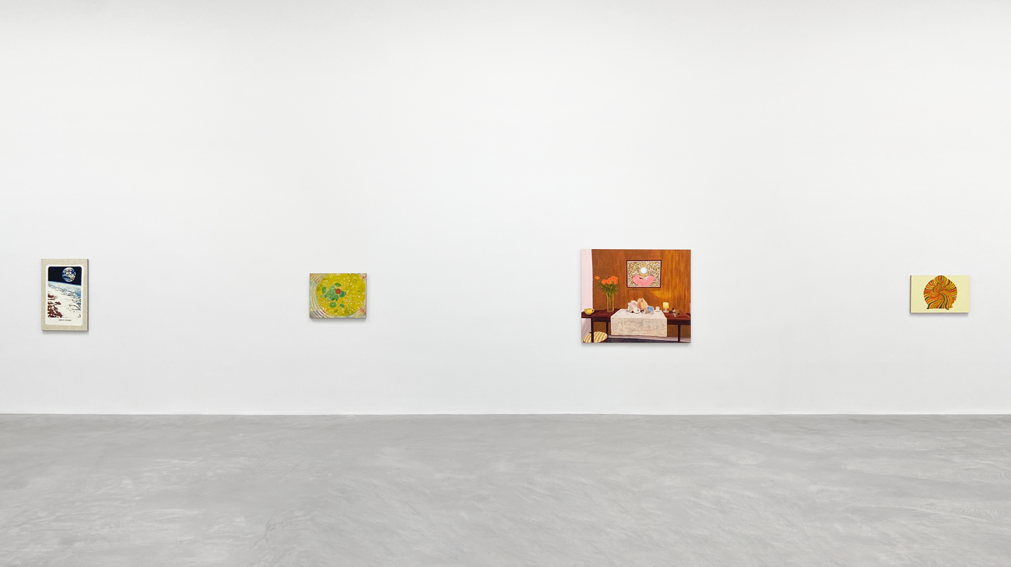 Installation view, Leidy Churchman, Heart Drop, Matthew Marks Gallery, Los Angeles