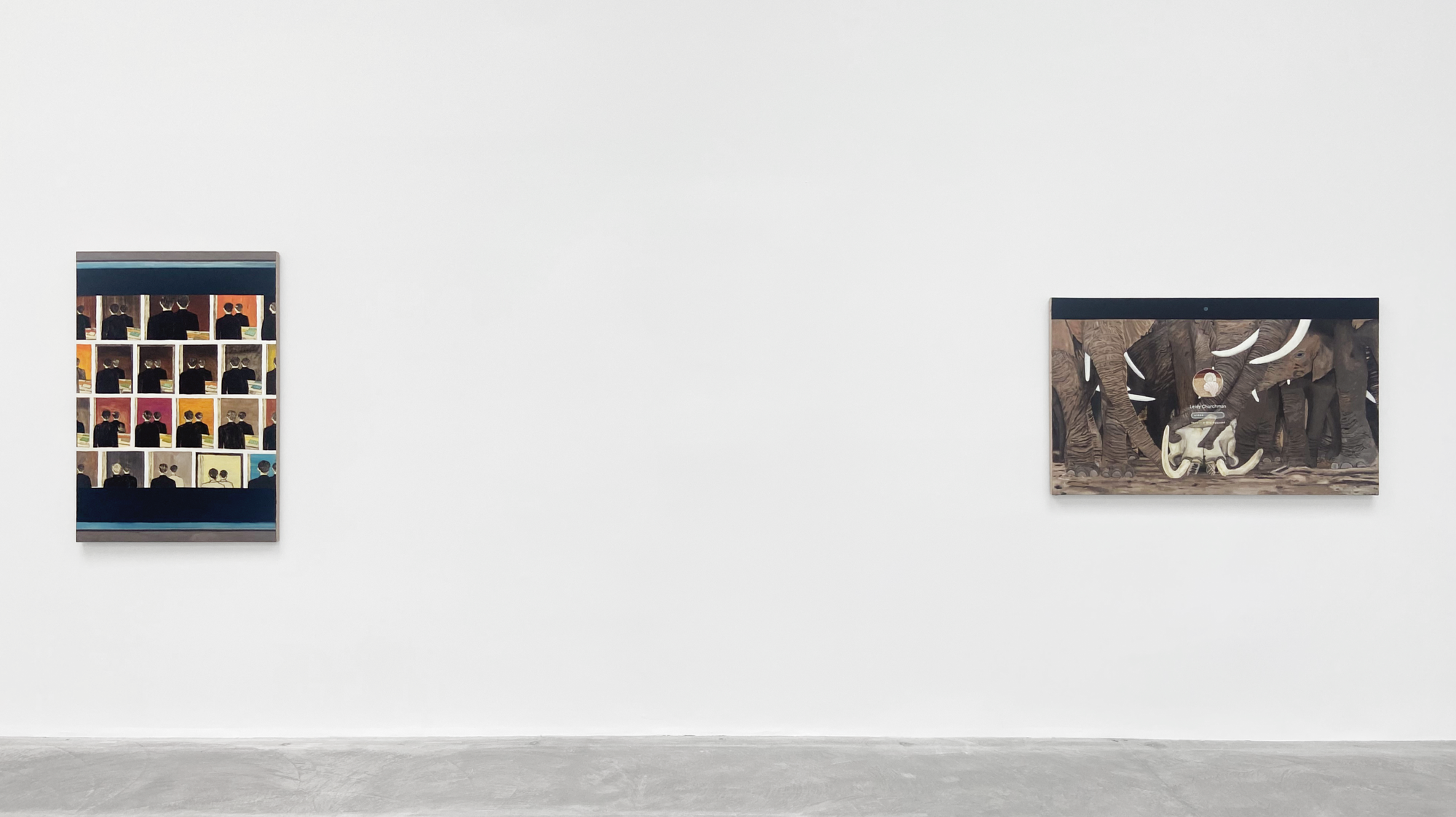 Installation view, Leidy Churchman, Heart Drop, Matthew Marks Gallery, Los Angeles