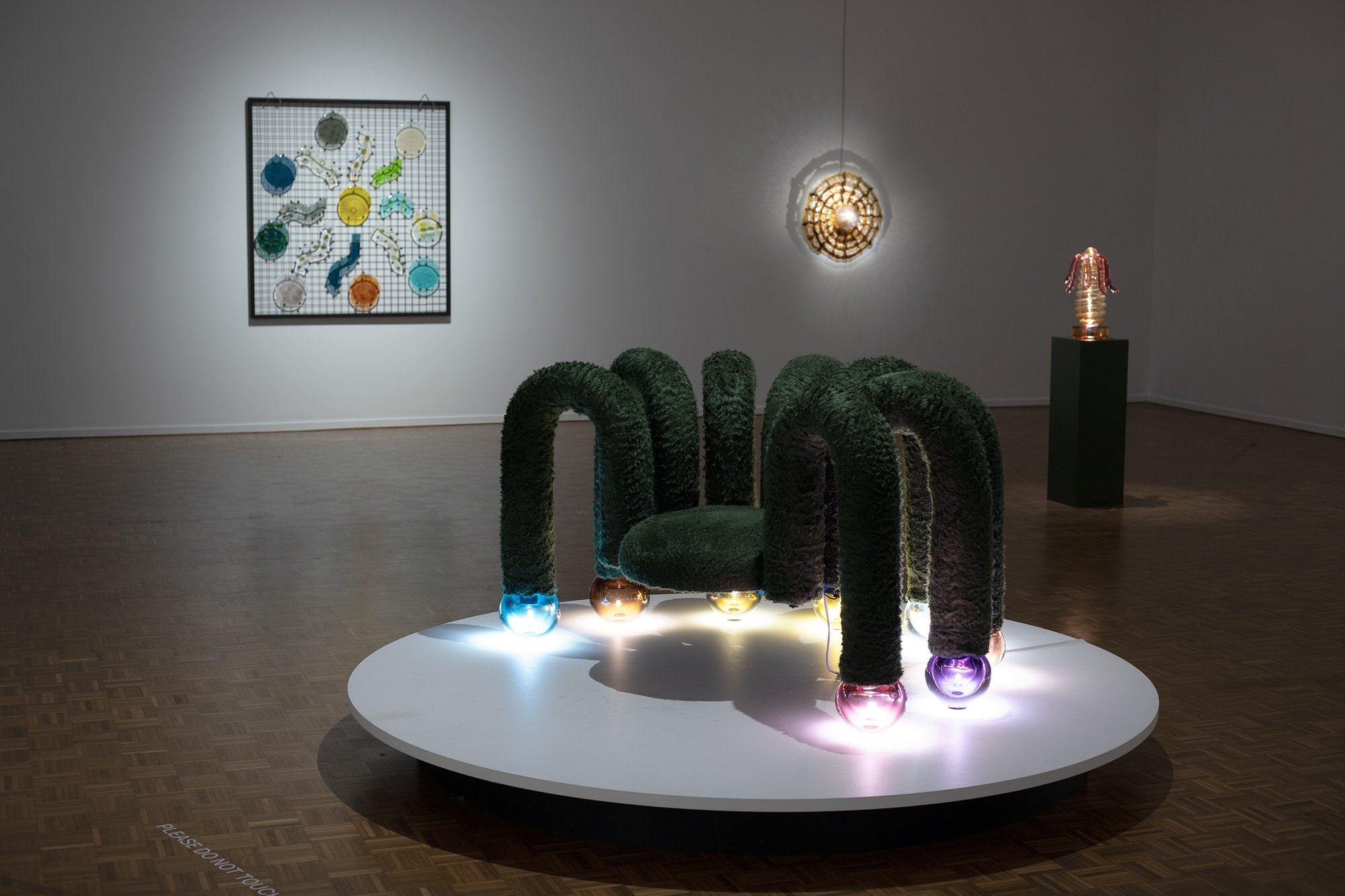Installation view, Tamara Henderson, Spider with the Glass Legs, Warrnambool Art Gallery, Warrnambool, 2025