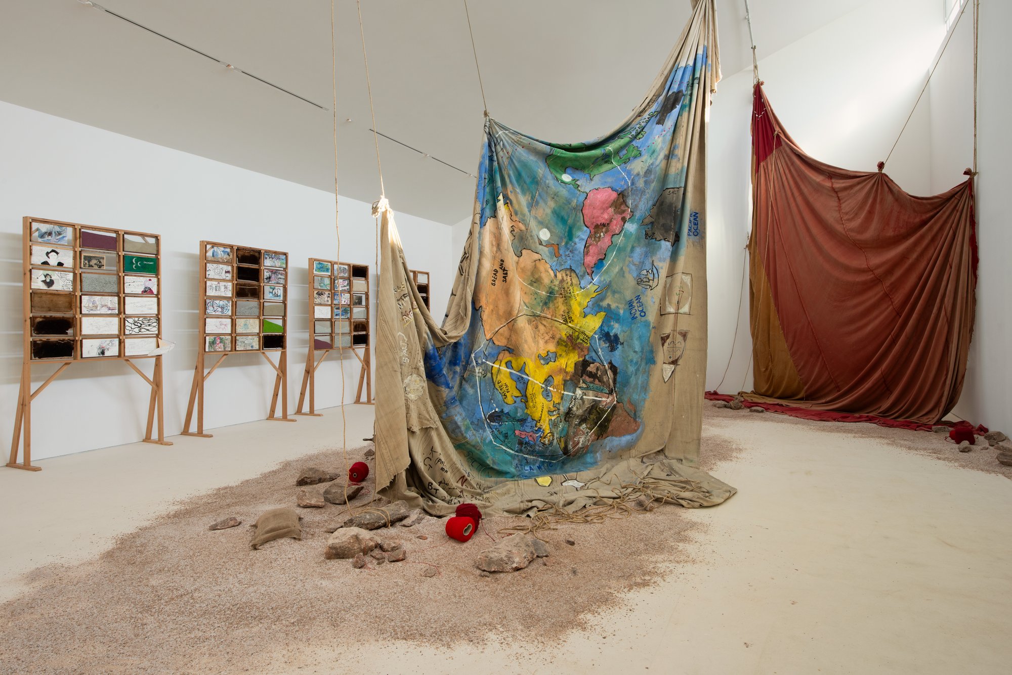 Installation view, The Sunken Boat: A glimpse into past histories, Turner Contemporary, Margate, 2025
