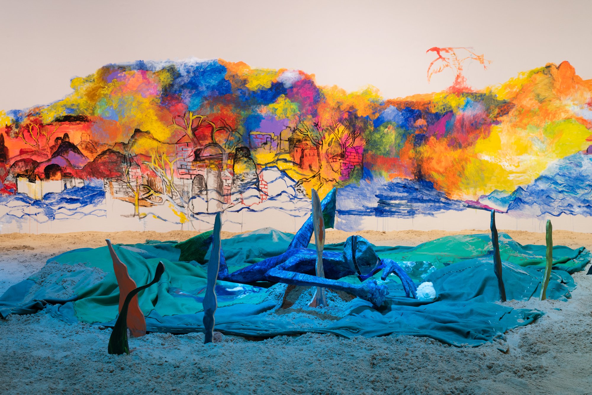 Installation view, The Sunken Boat: A glimpse into past histories, Turner Contemporary, Margate, 2025