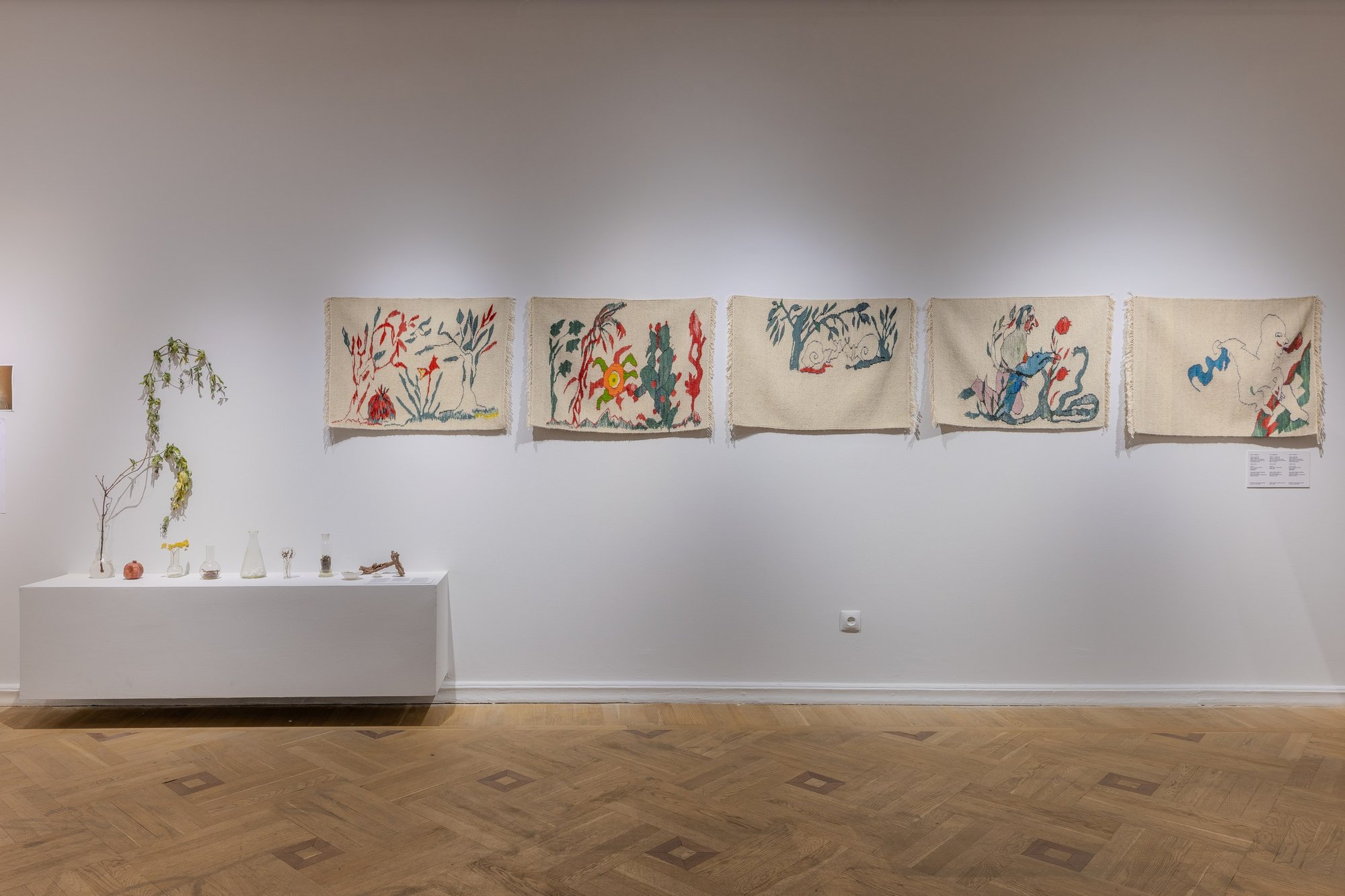 Installation view, Anna Boghiguian,Weaving Culture, National Gallery of Armenia, 2026