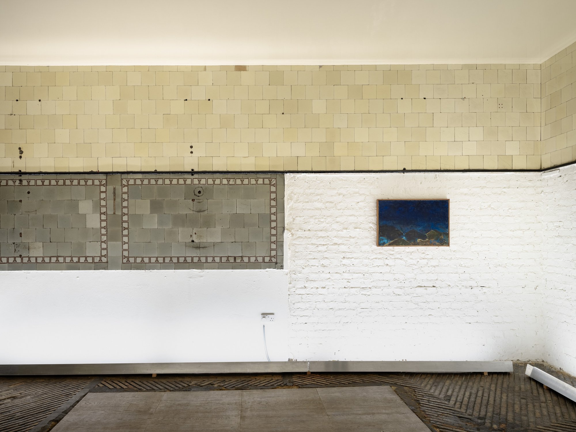 Installation view, Estate of Yiannis Maniatakos, Four Paintings, Sylvia Kouvali, London, 2024. 