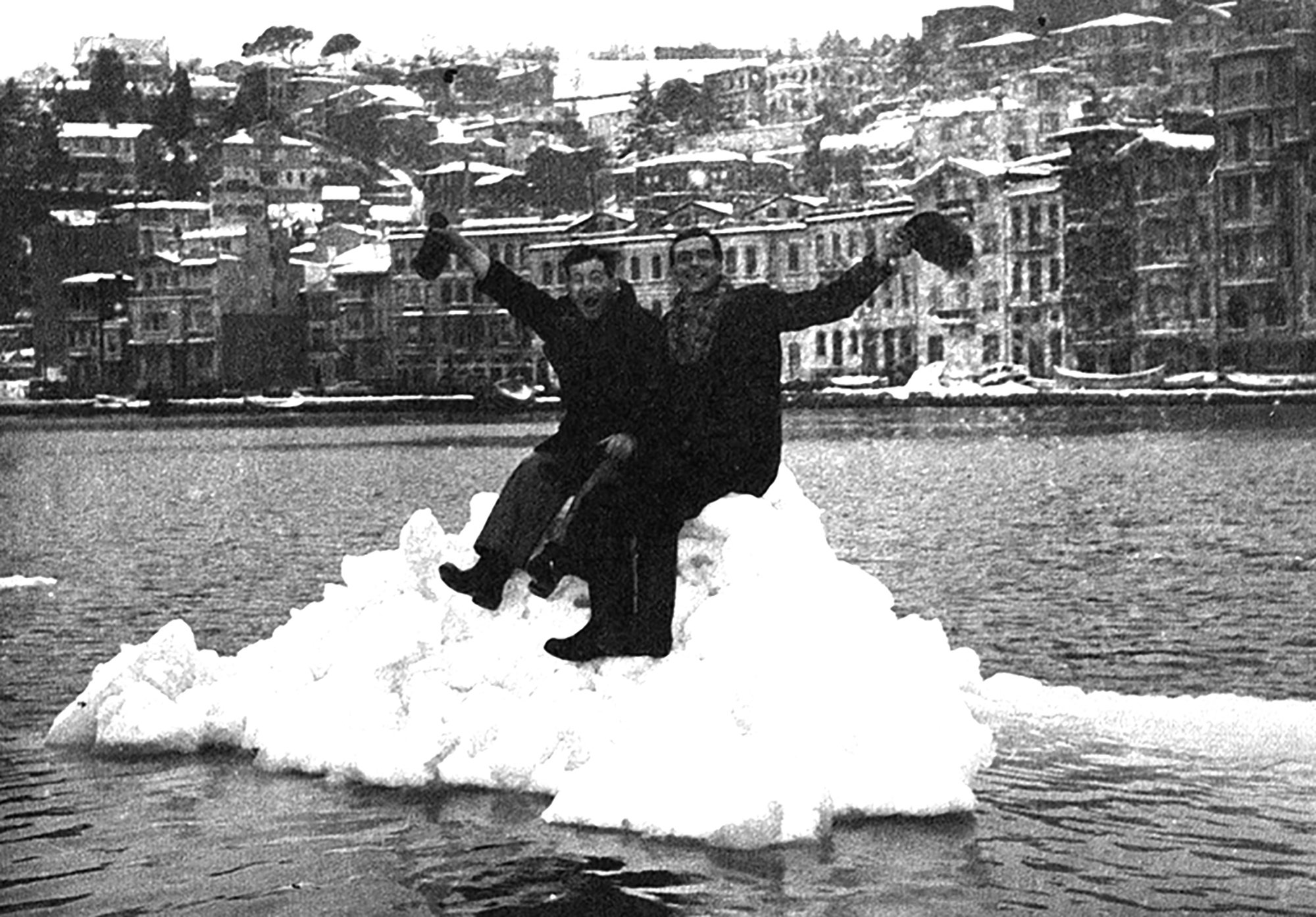 Gülsün Karamustafa, Bosphorus 1954, plates printed with original Heidelberg machine, Istanbul, 2007. Installation view, This Then That, Rodeo, Istanbul, 2007